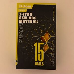 New Unopened Pack of 15 Orange Table Tennis Balls